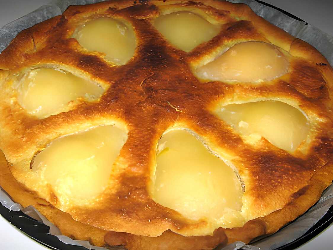 Recette de Tarte aux poires amandine