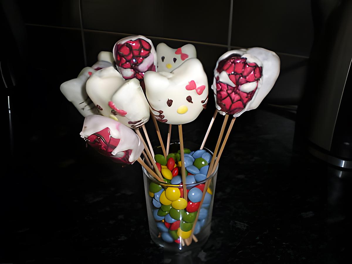 recette cake pops hello kitty,spider man