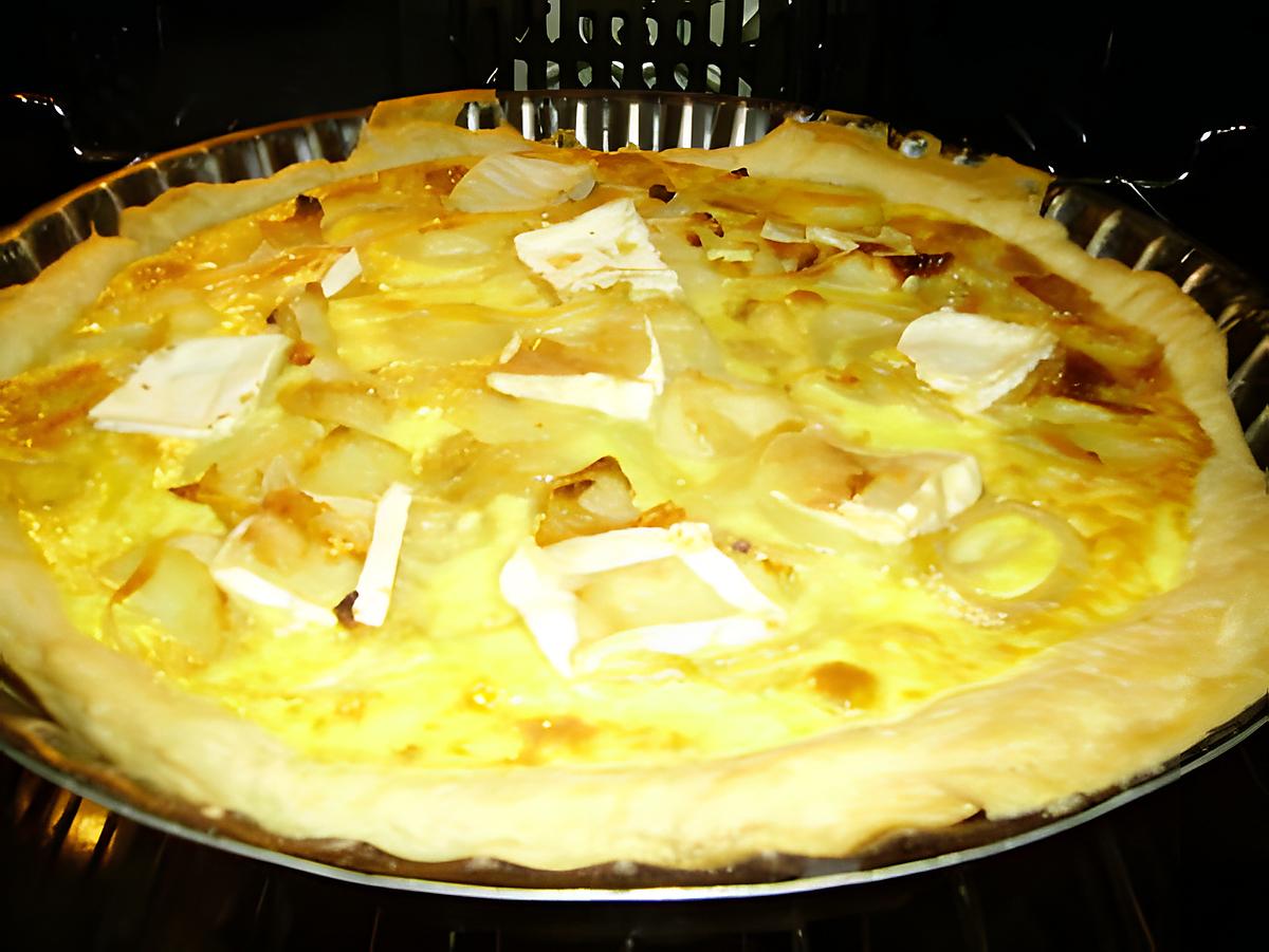 recette quiche pommes de terre et oignons