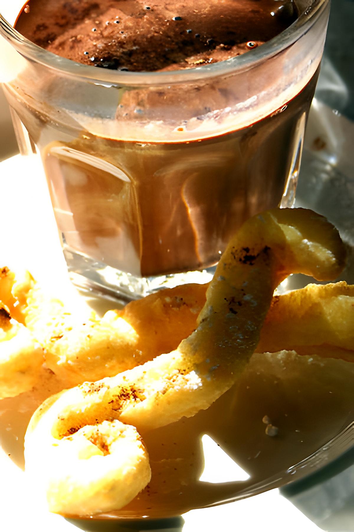 recette Churros et chocolat chaud (Chocolate con churros)