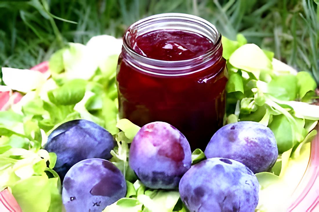 recette confiture de prunes (fait la veille)