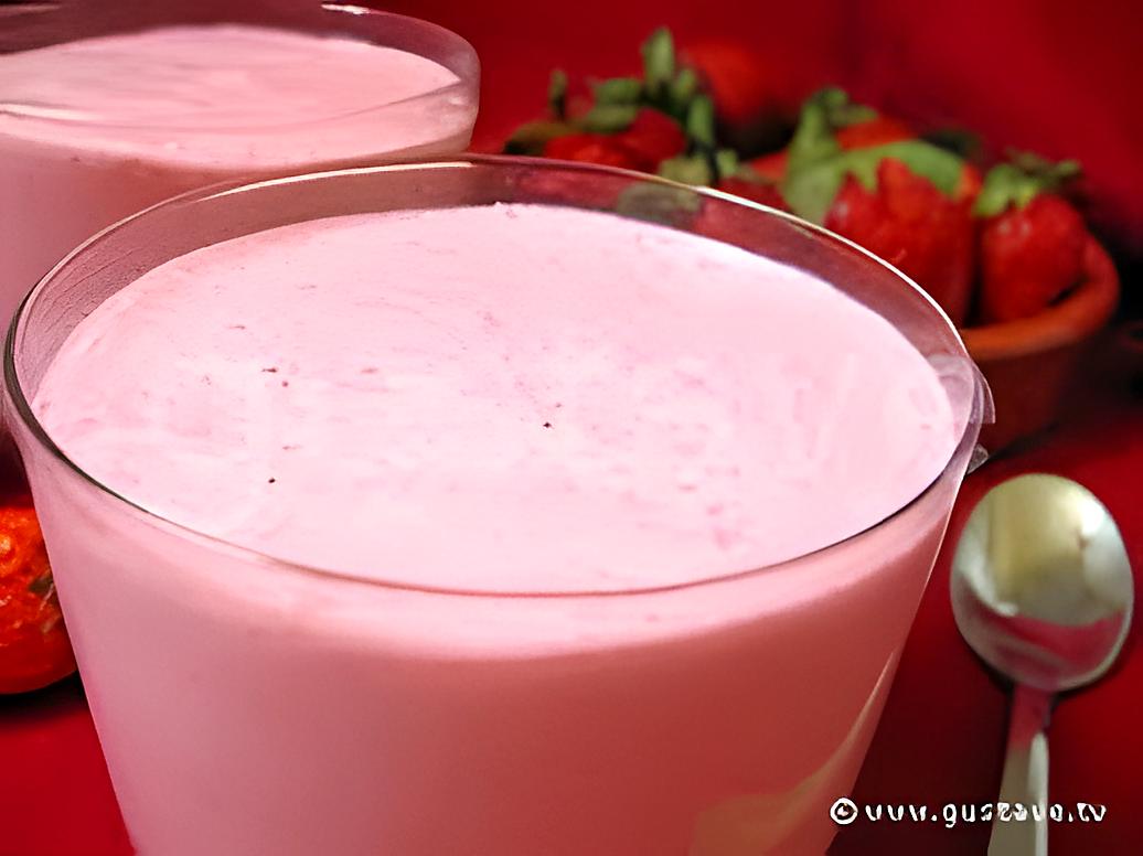 recette crème au fraise