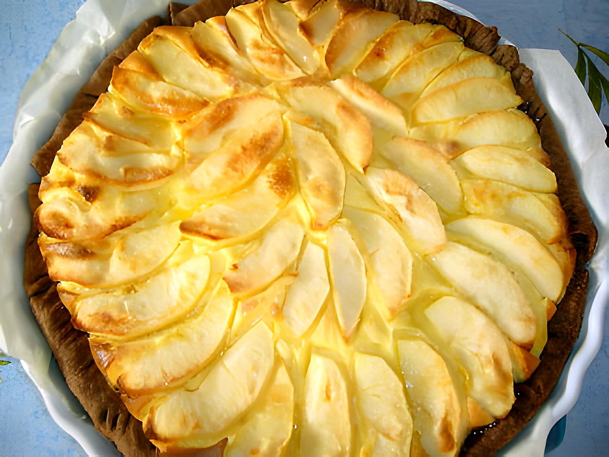 recette Tarte gourmande aux pommes / mascarpone