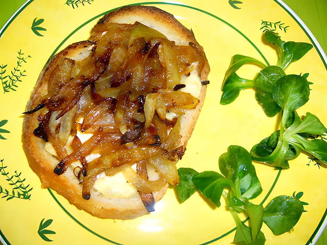 Recette de Tartine au maroilles