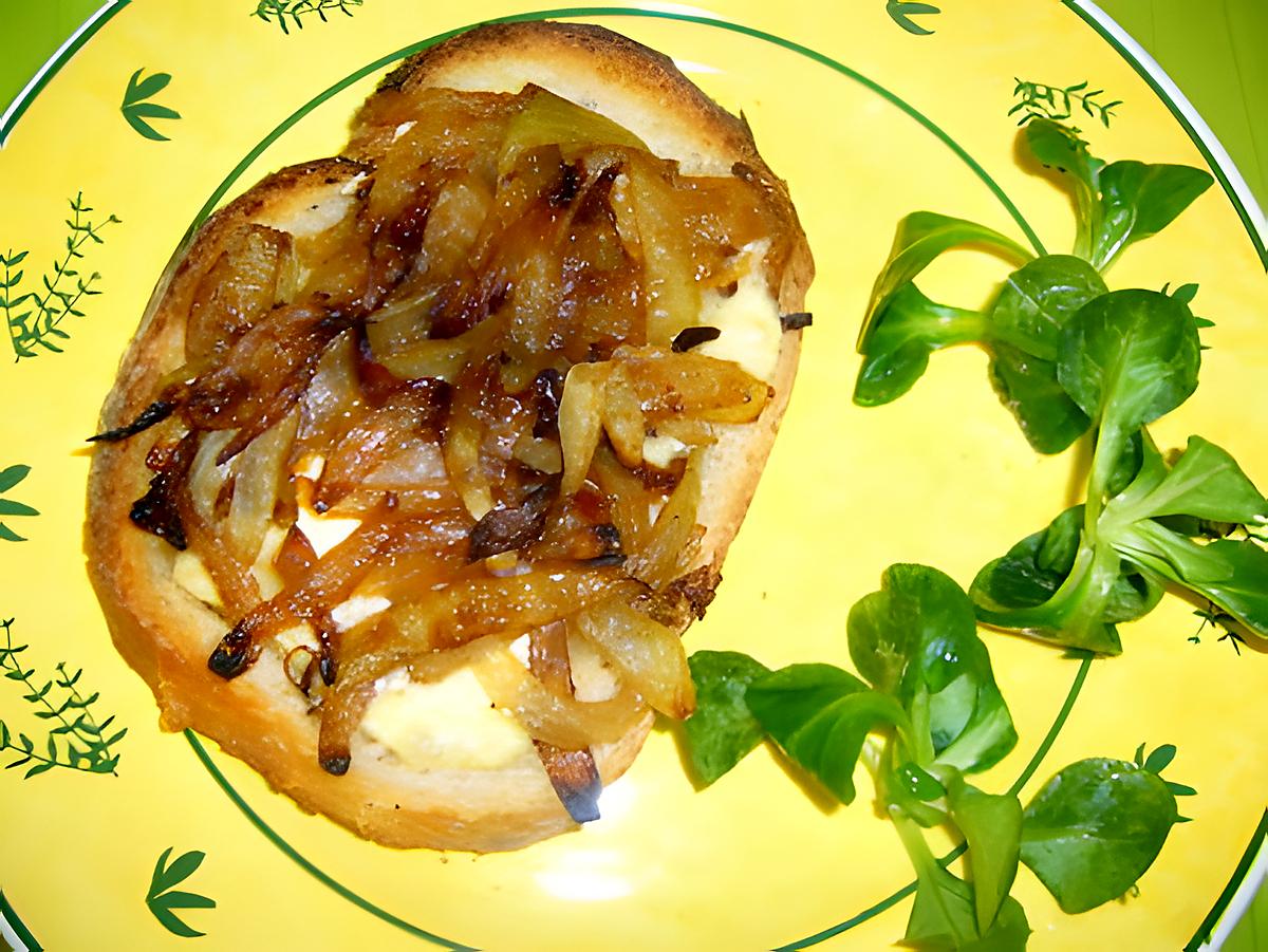 recette Tartine au maroilles