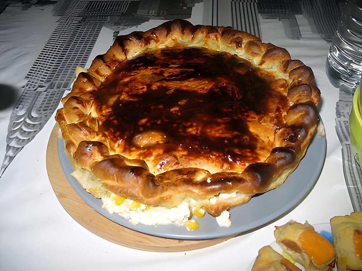 recette tourte a la brousse maïs de mamounette