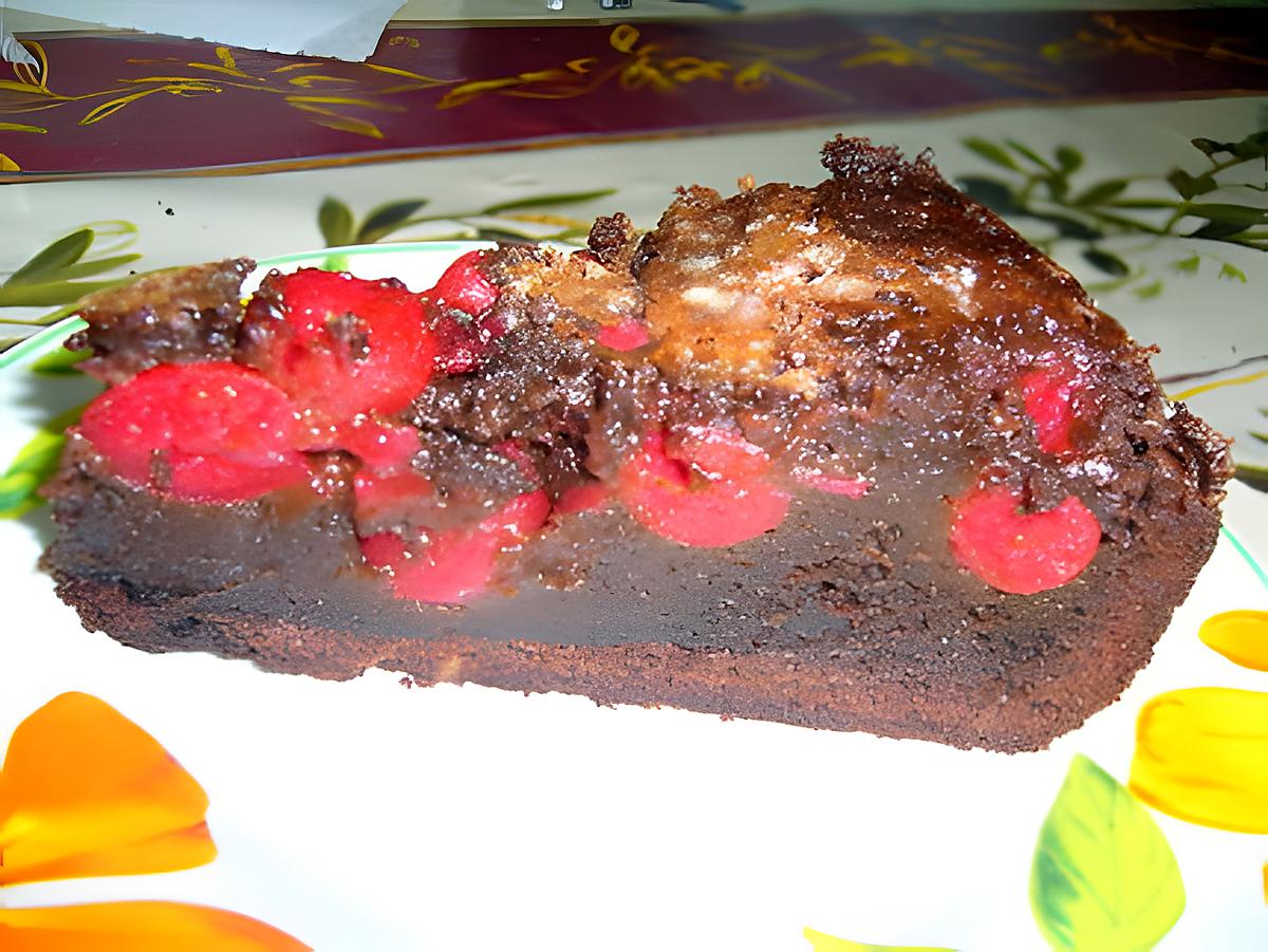 recette Fondant au chocolat et aux griottes