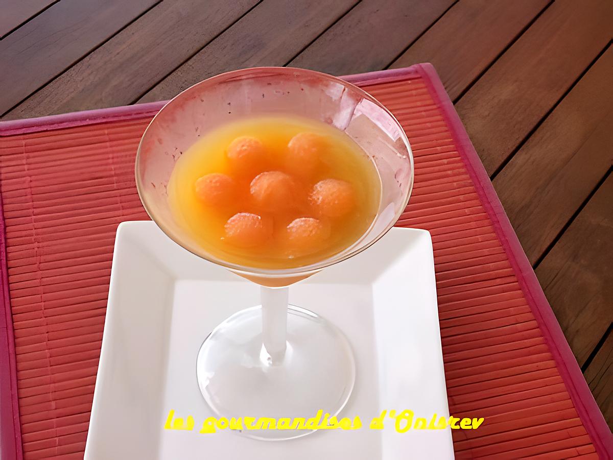 recette Melon en Gelée de Muscat