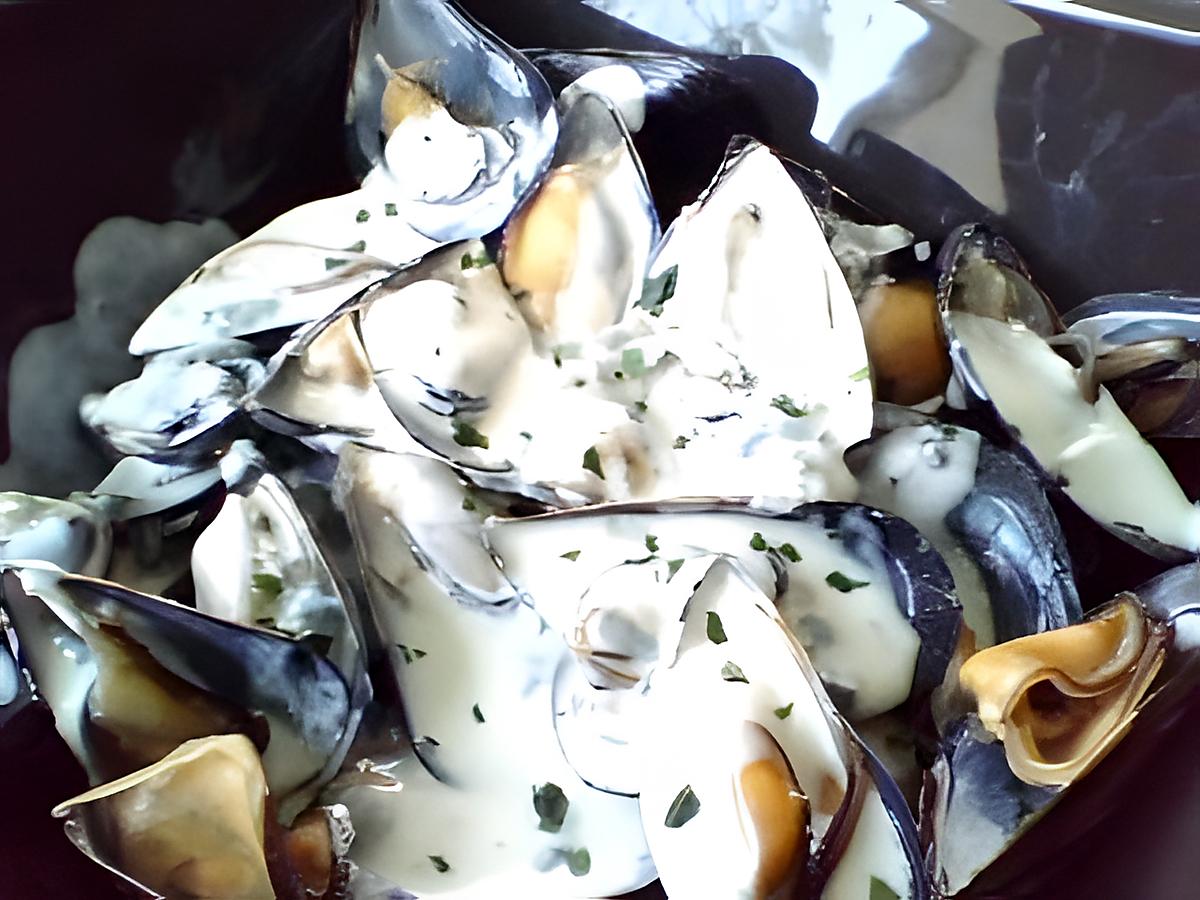 recette Moules au roquefort