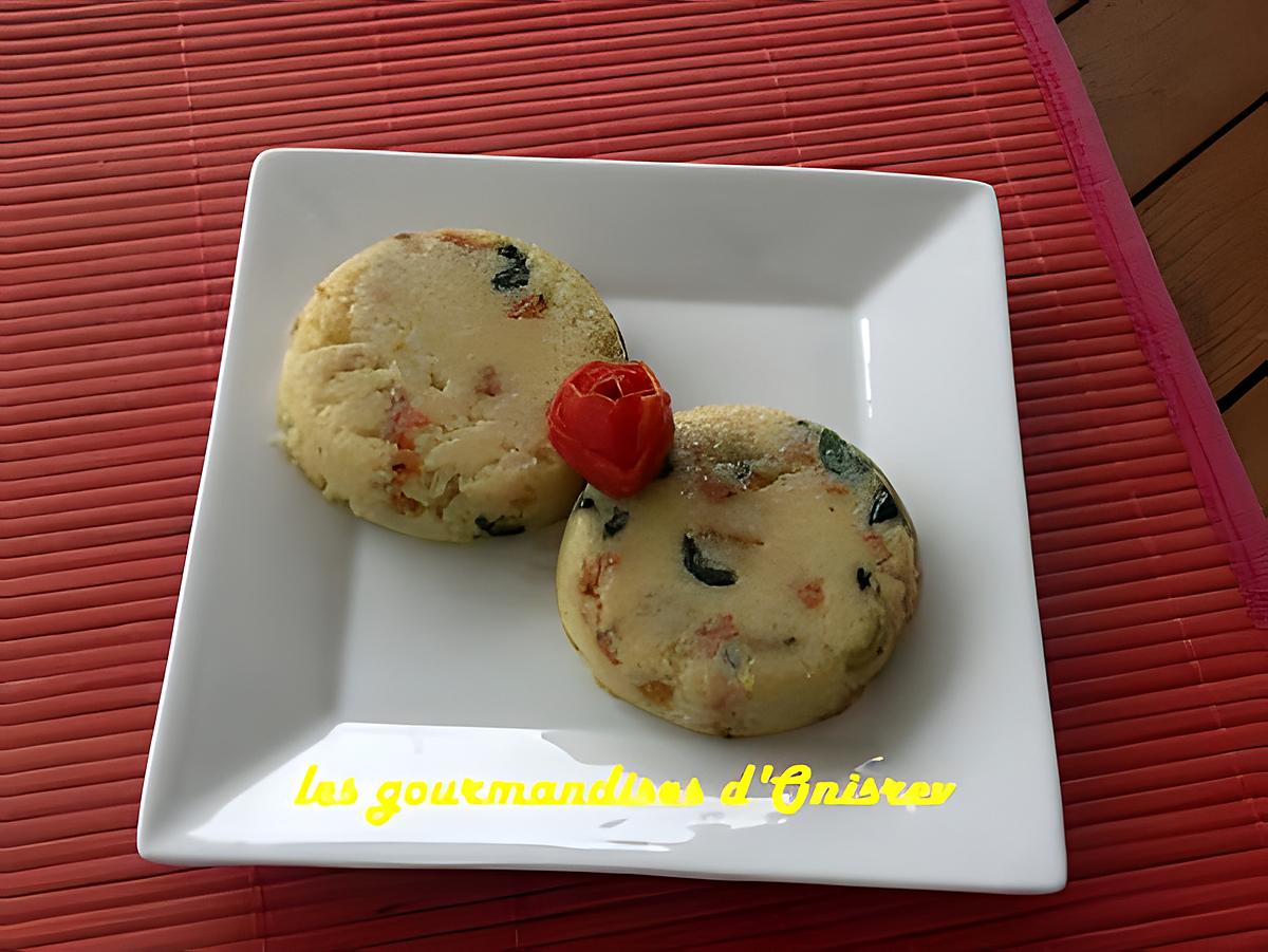 recette Tartelettes de Polenta en arlequin