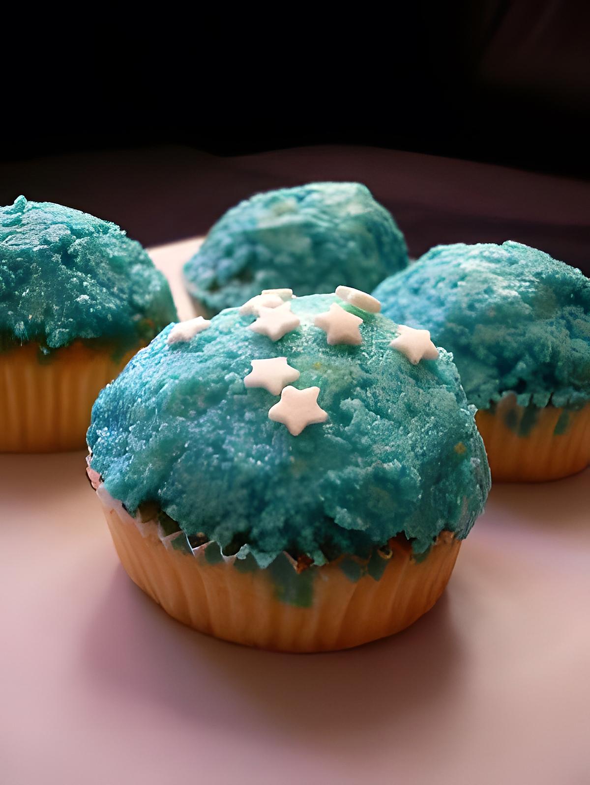 recette Blue lemon cupcakes