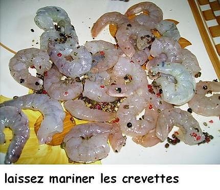 recette Crevettes au romarin frais