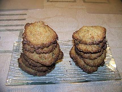 recette Cookies au sésame noir et gingembre confit –Recette de chouya