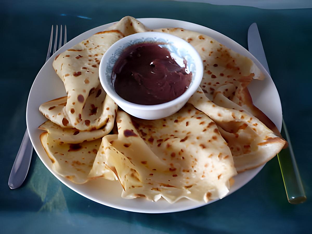 recette CREPES AU NUTELLA