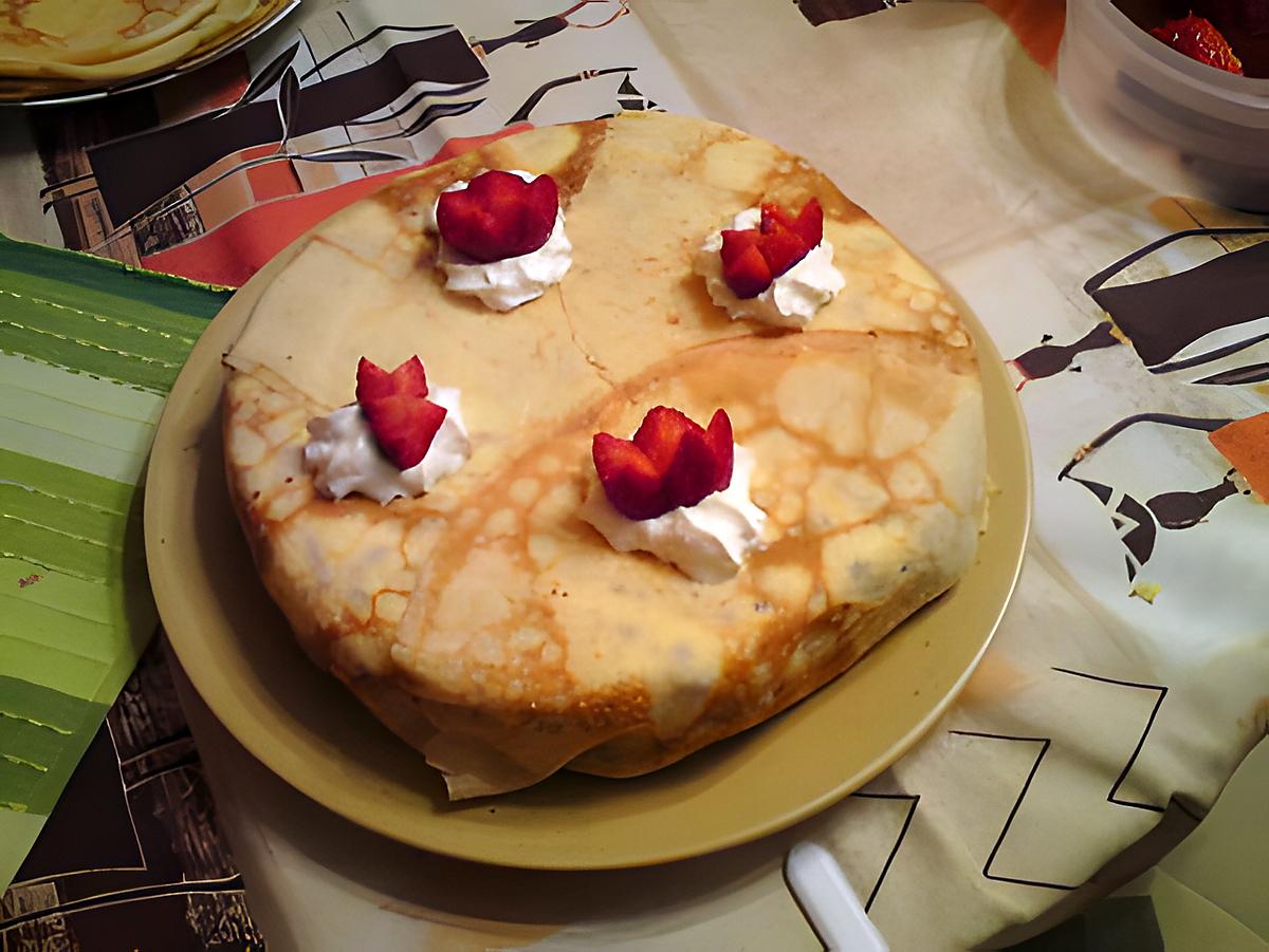 recette gateau de crêpe