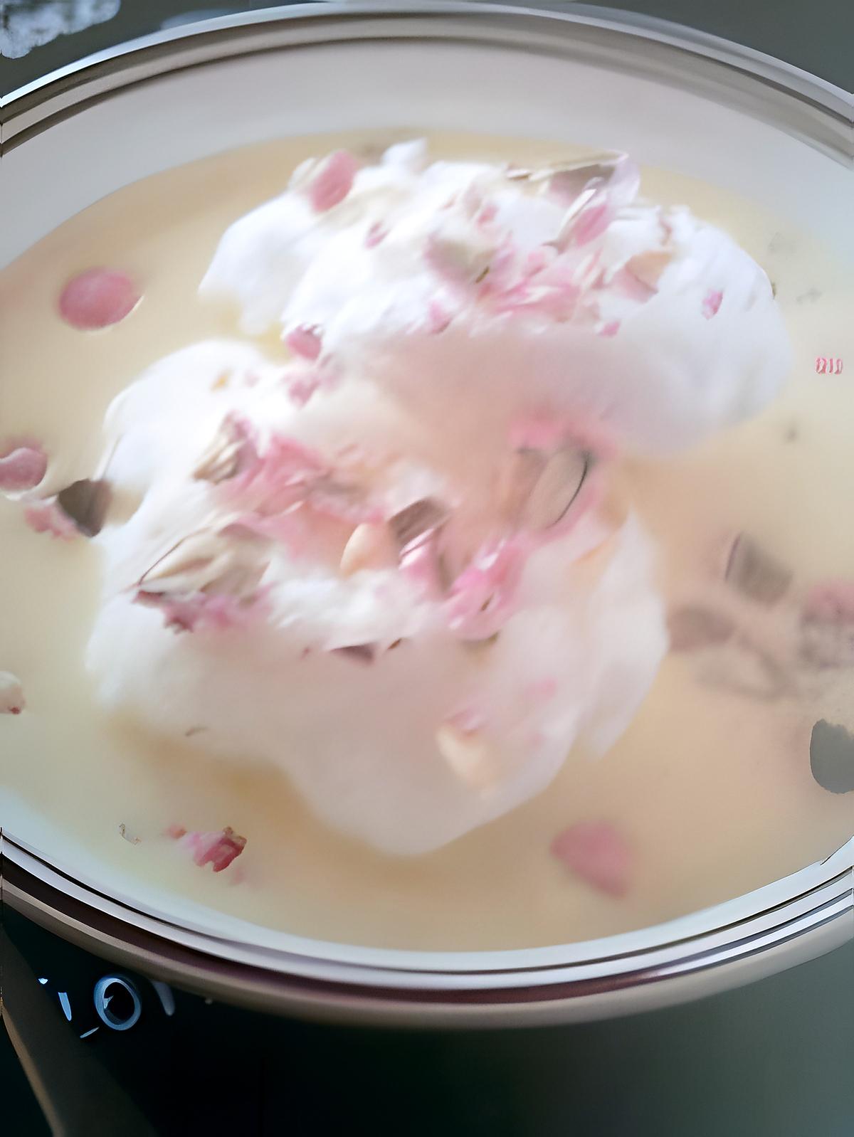 recette Oeufs à la neige au micro ondes et sa créme anglaise ' glace vanille '