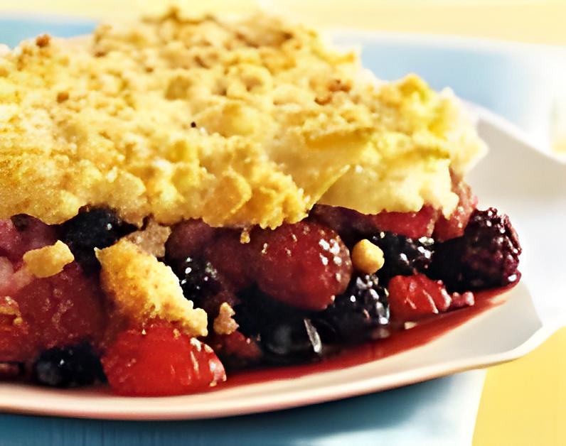 recette Crumble au fruits rouges