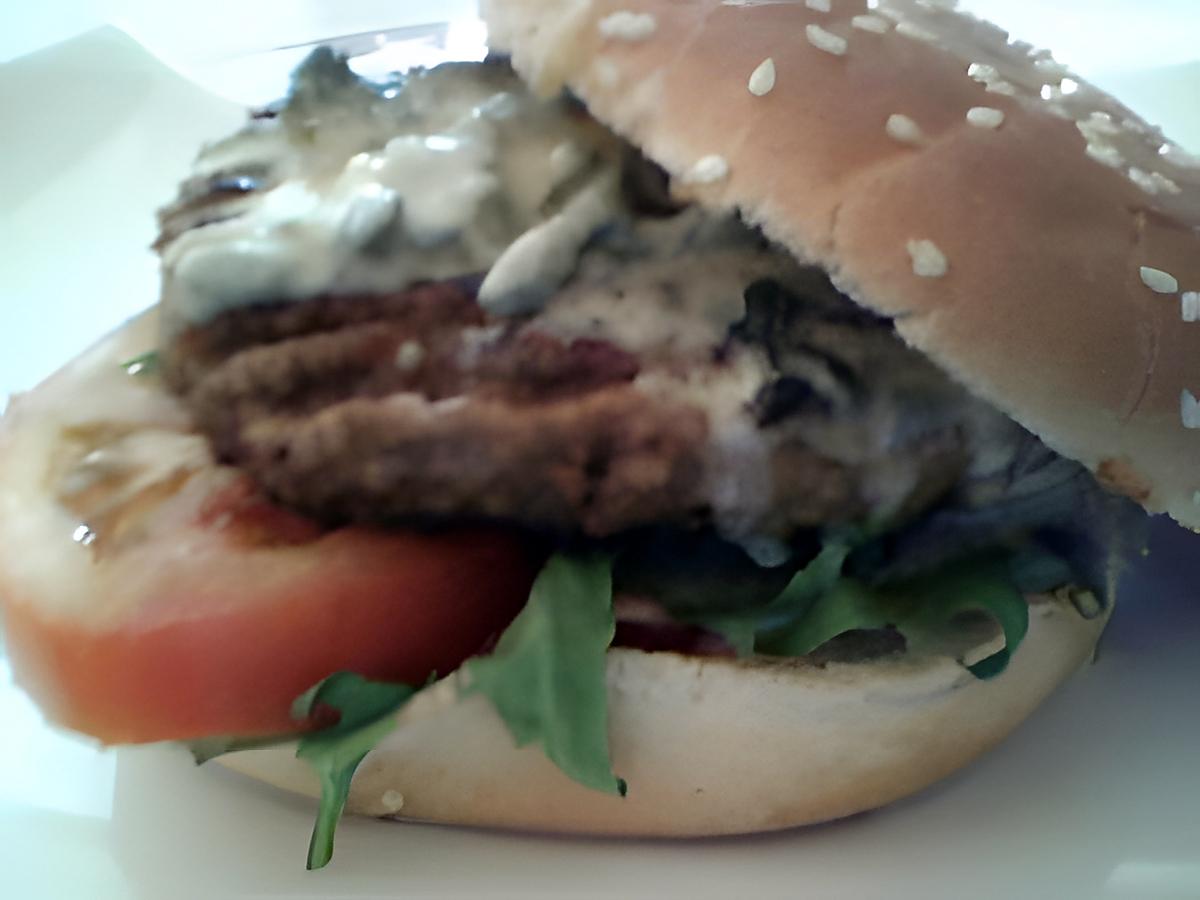 recette Burger au saint agur