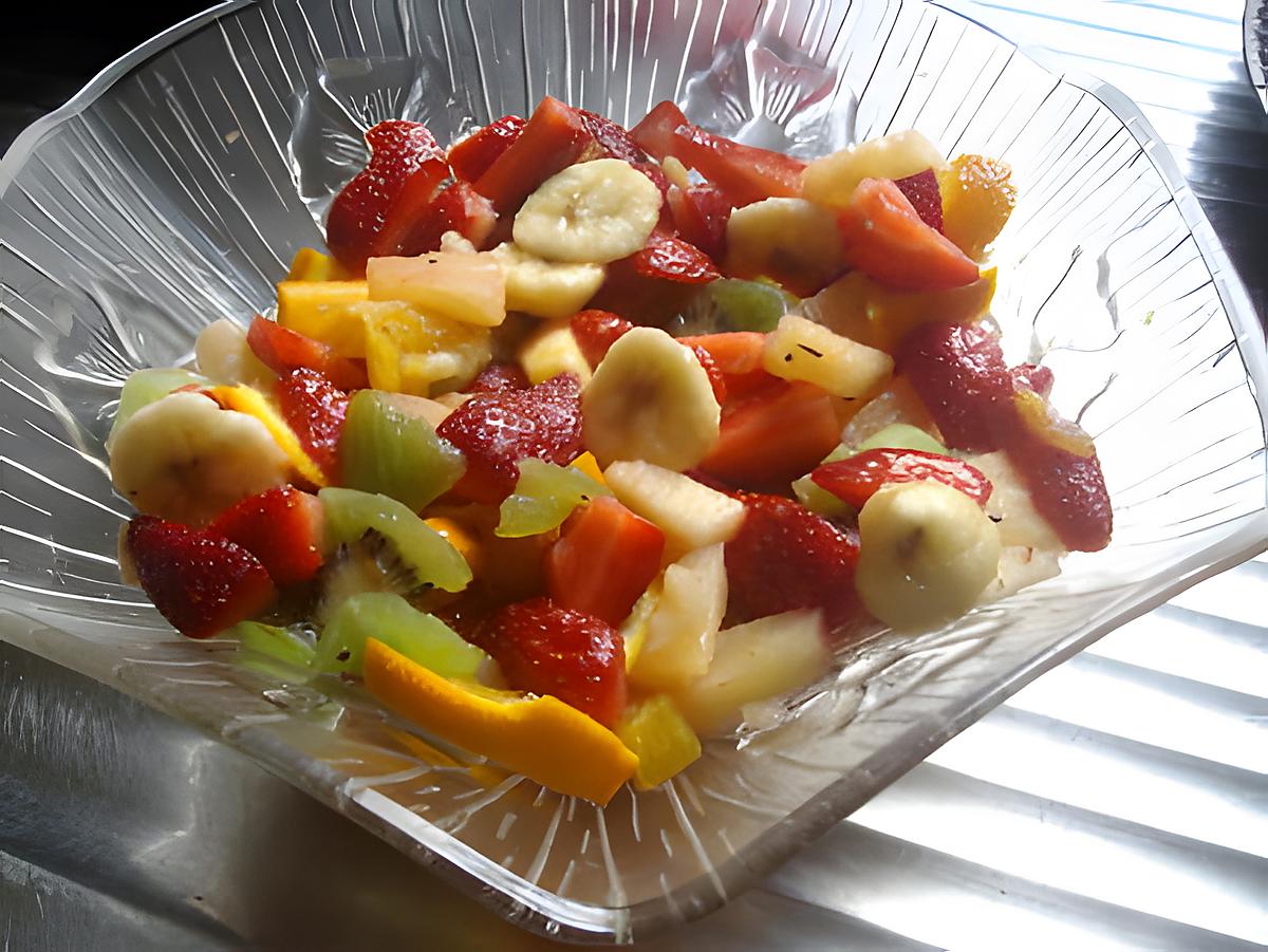 recette Salade de fruits de saison.