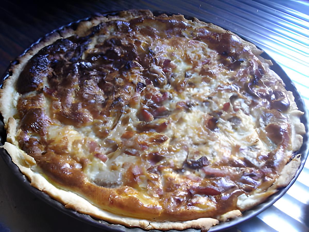 recette Quiche aux lardons.