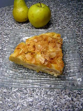 recette tarte amandine pommes poires