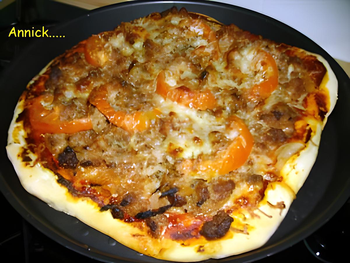 recette pizza à la bolognaise