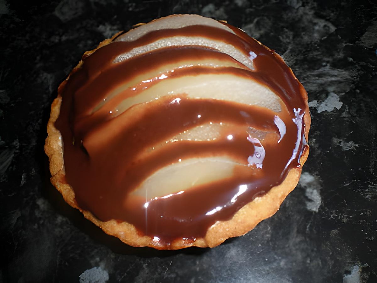 recette tarte choco poire