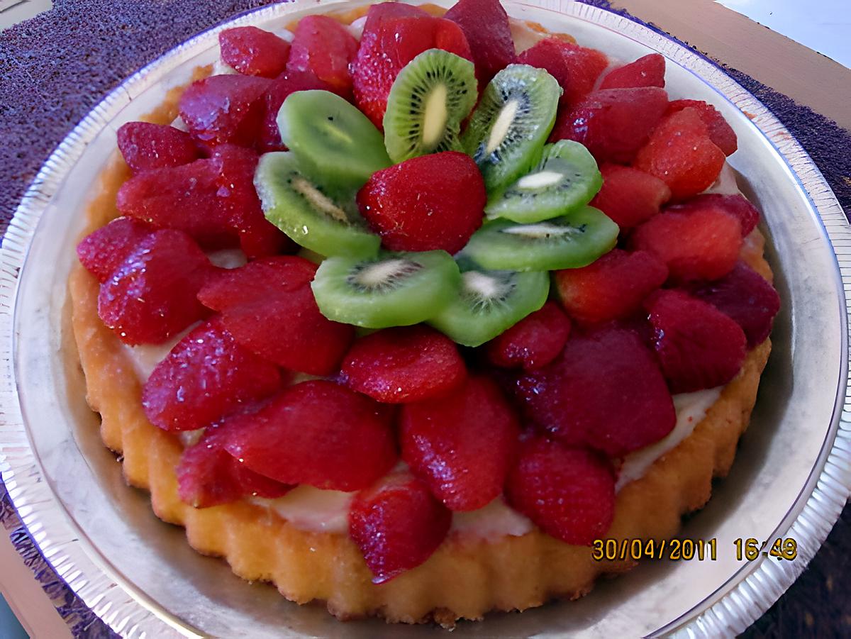 recette TARTE AUX FRAISES EXPRESSE