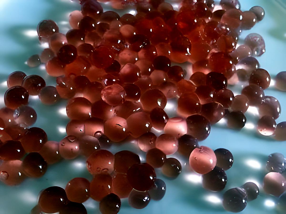 recette Cuisine moléculaire: Perles de vinaigre.