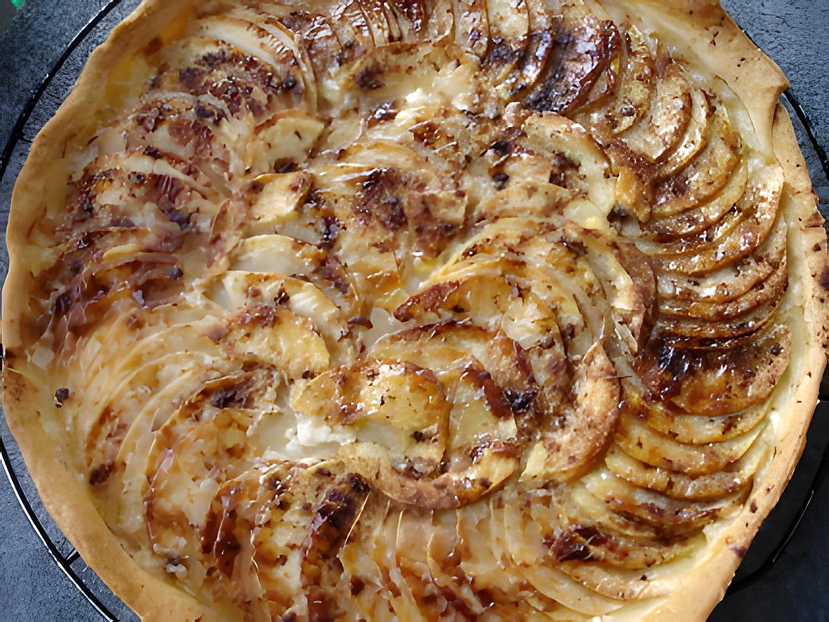 recette Tarte aux Pommes  fine et Cannelle