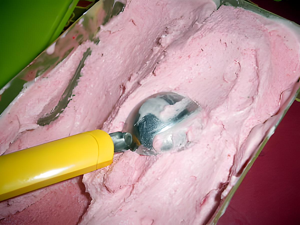 recette glace a la fraise