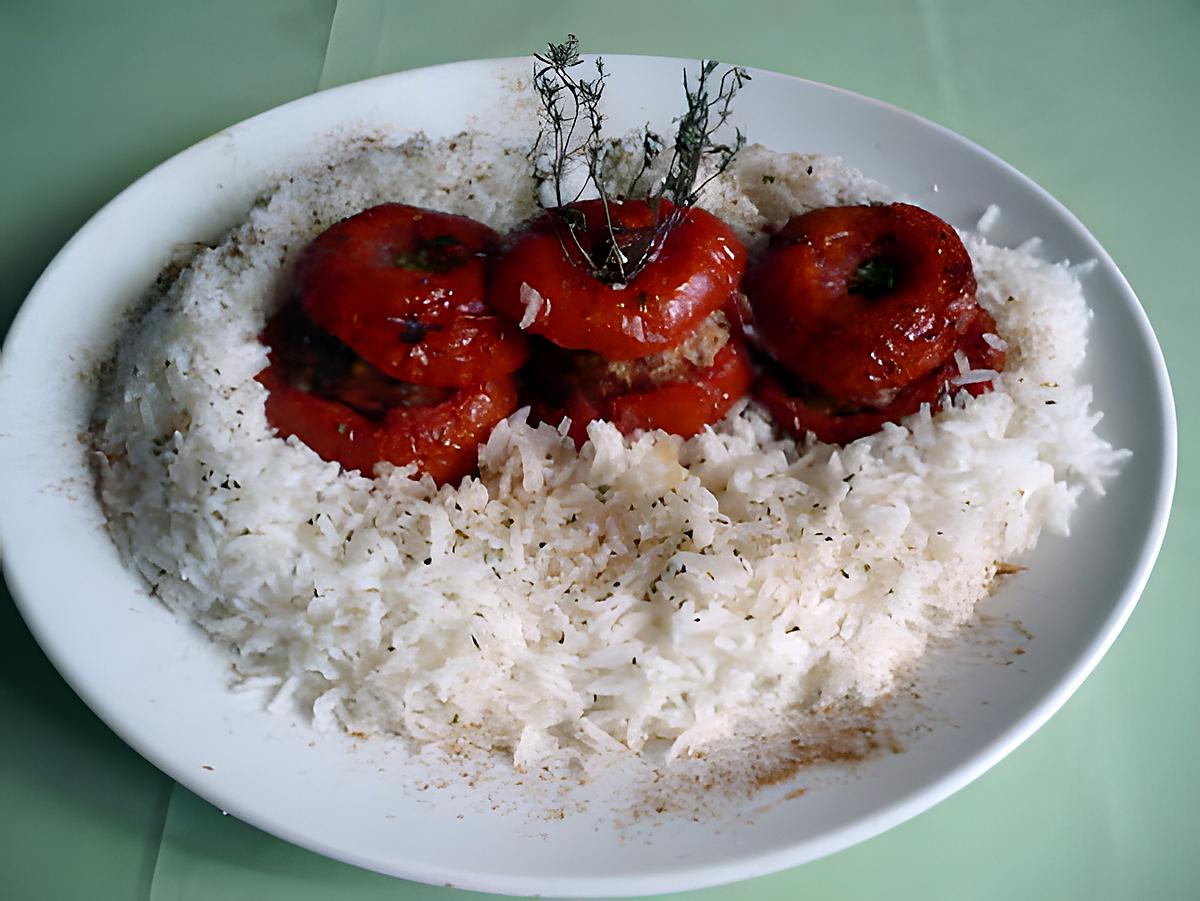 recette Tomates farcies boeuf/champignons