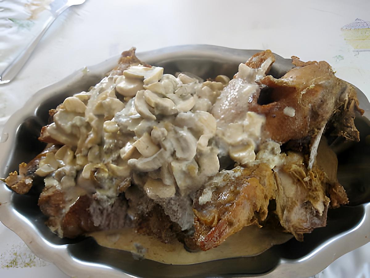 recette coq auvin jaune et morilles