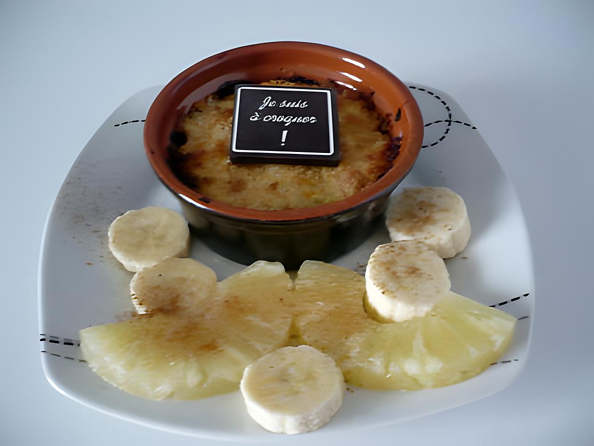 recette Crumble bananes/chocolat