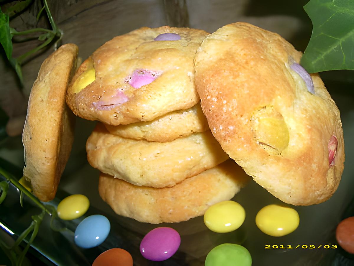 recette cookies moelleux aux smarties