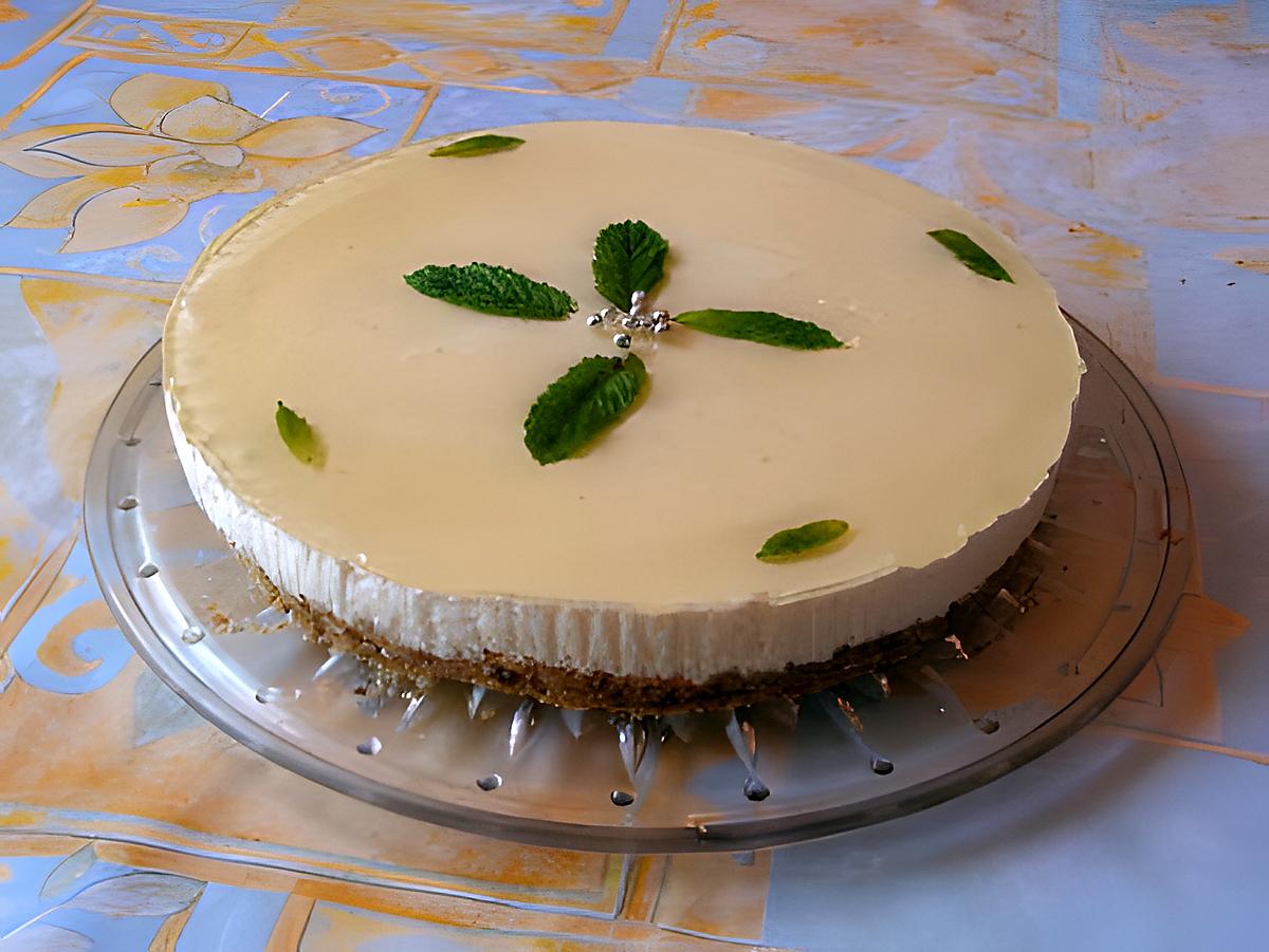 recette Cheese cake à la menthe