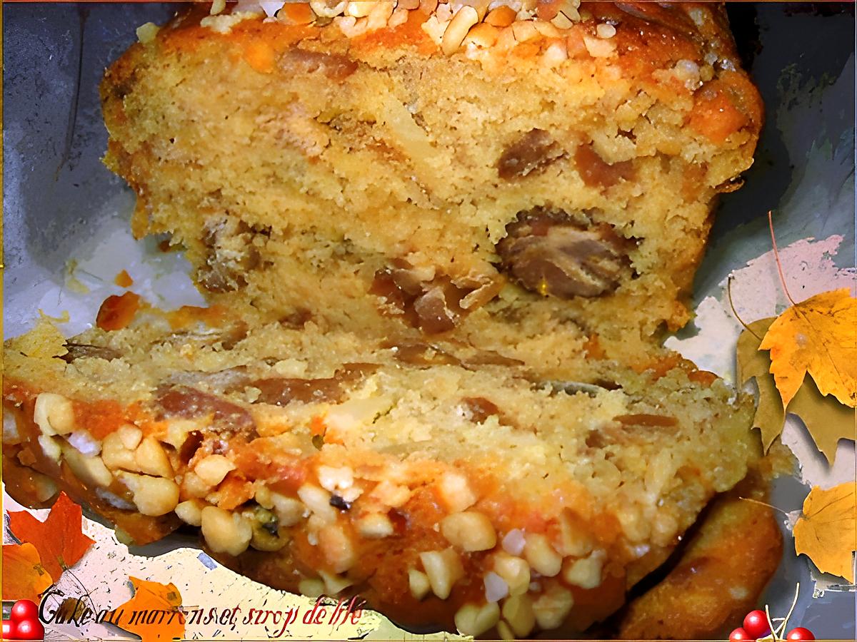 recette Cake aux marrons et sirop de blé