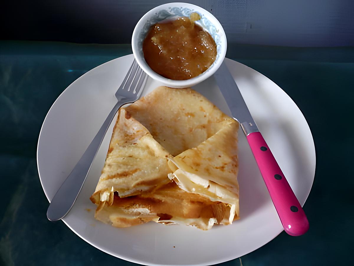 recette Crêpes à la confiture facile