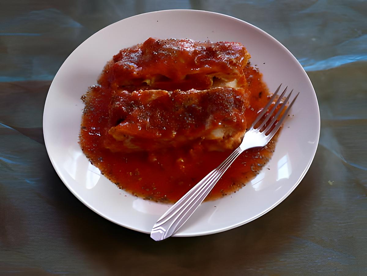 recette Lasagnes St nectaire/cantal/ sauce tomate