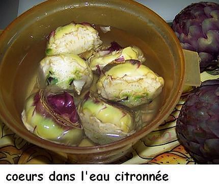 recette Cœurs d’artichauts aux crevettes