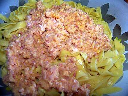 recette Tagliatelles carbonara pour les enfants