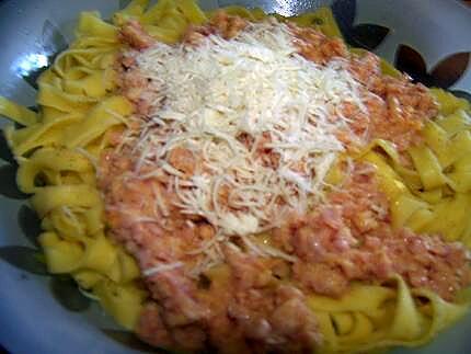 recette Tagliatelles carbonara pour les enfants