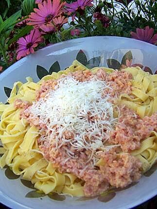 recette Tagliatelles carbonara pour les enfants