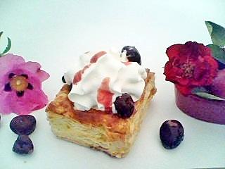 recette Bouchées aux fruits rouge et chantilly