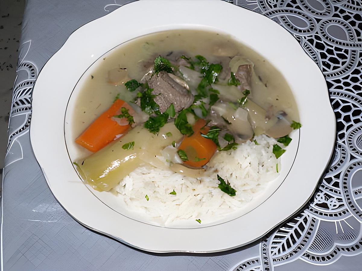 recette Blanquette de veau à l'ancienne