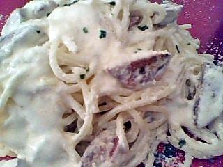 recette Espaguetis al chorizo ,modo carbonara