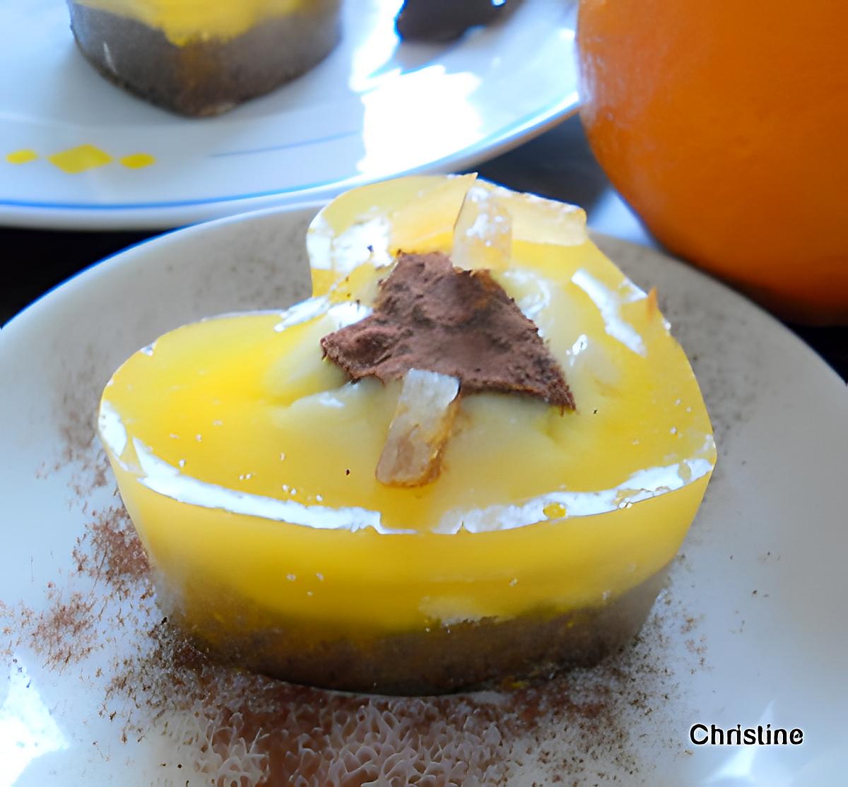 recette Brownie-cheesecake à l'orange