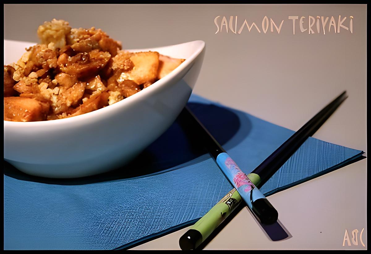 recette ** Saumon laqué à la Sauce teriyaki ( ou terriyaki) qui permet aussi de réaliser des brochettes yakitori**