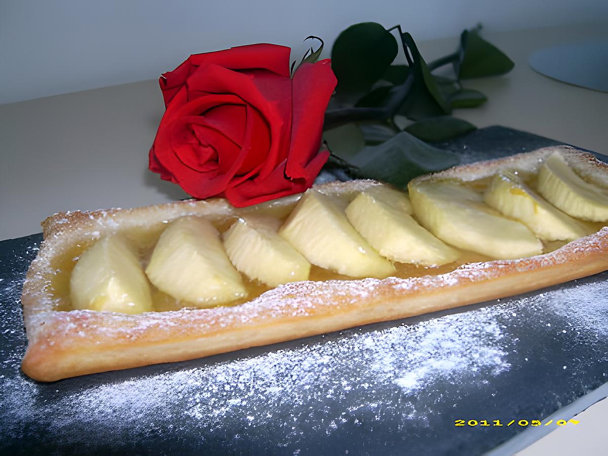 recette tarte fine pomme-pêche