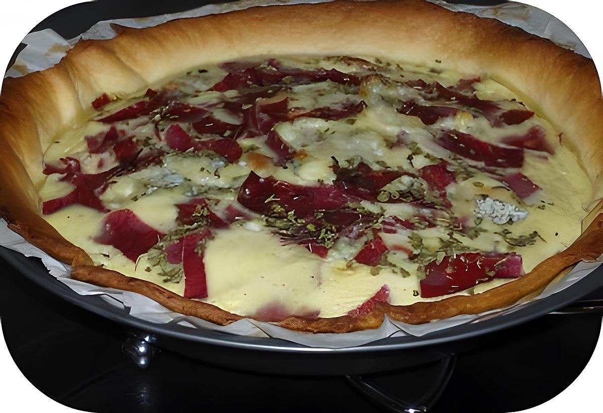 recette Tarte Salée Viande de Grison & Fourme d'Ambert